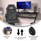 Flash Furniture Black LeatherSoft Gaming Chair - Skate Wheels CH-00095-BK-RLB-GG - alternate 3